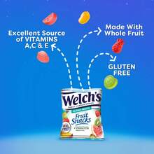 Fruit Snacks, Fruit Punch & Island Fruits, Individual Single Serve Bags, 0.8 Oz (Pack Of 40),12747710