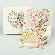 20 Mixed Pop-Up 3D Greeting Cards Random 1 Piece, Handmade Greeting Cards With Flowers, Thank You Cards, Commemorative Cards, Message Cards, Envelopes, Birthday, Mother's Day, Father's Day, Wedding Anniversary, Gift Exchange, Suitable For Any Occasion - 隨機樣式 - 查看 2