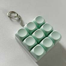 1Pc 4/9Keys Button Keycap Fidget Keychain Finger Keyboard Caps DIY Keyboard Clicker For Adult To Relief Stress Pass The Time - Multicolor - View 2