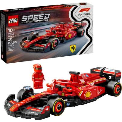 LEGO Juguete del Coche de Carreras  SF-24 F1 de Speed Champions - Juegos de Construcción para Niños, Niños y Niñas, de 10+ Años - Kits de Modelo de Coche  F1 para Exhibición o Juego - Ideas de Regalo para Cumpleaños y Fanáticos - 77242