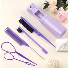 15 Piezas Juego de Cepillos y Peines para Peinado, 3/13 Piezas Peines, Peines de Púa, Peines de Cola de Rata, Cepillos de Bordes, Cepillos de Cabello, Rociador de Alta Presión, Horquillas, Anillos para el Cabello, Peines de Dientes Anchos, Gorros de Baño, Trenzadores de Cabello, Adecuado para Todo Tipo de Peinados, Vuelta al Colegio, Esenciales de Viaje y Vacaciones, Accesorios de Cabello para Mujeres