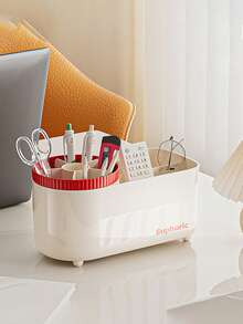 360° Rotating Makeup Organizer - Featuring A Smooth Surface, Durable Plastic, And Space-Saving Design, Suitable For Brushes, Lipsticks, Skincare, Stationery, And Makeup Brushes - Multicolor - View 9