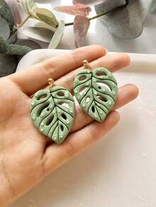 1/2/10件装波西米亚热带树叶粘土切割器，用于珠宝制作，夏季耳环粘土工具，海滩度假树叶吊坠粘土切割器，用于DIY吊坠、项链、手链 - Clay Cutter - 查看 9