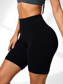 3 Pack shorts deportivos cintura ancha sin costuras que realzan el trasero push up ejercicio gym deporte yoga pilates cómodos y transpirables, shorts elásticos, shorts para gimnasia, shorts de ciclista para mujeres - Multicolor - Ver 3
