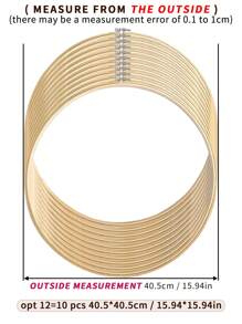 10 قطعة/مجموعة حلقات تطريز من الخيزران لل- DIY، إطارات تطريز، حلقات معلقة لأحلام الصائد، مناسبة لديكور المنزل، الزينة الجدارية، ديكورات هالوين وعيد الميلاد، إكسسوارات المكتب والسرير، زينة السيارة، الهاتف، سلسلة المفاتيح، الحقائب والملابس