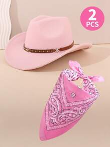 Star - Embellished&Pink Bandana