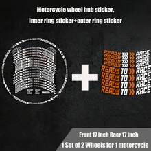 Pegatina Reflectante para Rueda de Motocicleta, Pegatina de Franja para Rin y Cubo, Listo para Correr, Cinta Adhesiva, Accesorios Impermeables para KTM  390/690/790/125 RC - R2R 01-MULTI - Ver 4