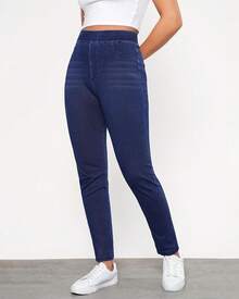 GRAPENT Skinny Jeans For Women  High Waisted Pull On Elastic Waist Soft Stretchy Denim Pants Sweatpant Jeggingshalloween - Màu xanh bóng tối - Xem 10