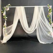 Orange Organza Chair Back Bow Decor, Organza Bow Decor Ribbon For Halloween, Weddings, Christmas, Easter, Outdoor Parties & Festivals. DIY-Friendly Bowknot For Various Holiday Decorations