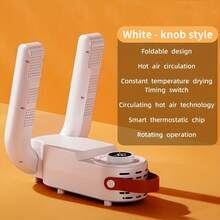 Asciugatore di scarpe intelligente, asciugatore portatile e pieghevole per stivali e scarpe, asciugatore di scarpe a tempo intelligente per asciugatura rapida, macchina per l'asciugatura delle scarpe a temperatura costante e deumidificante, pieghevole