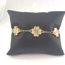 1 件经典时尚幸运五叶草男士手链 - 綠色 - 查看 9