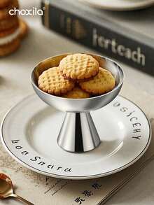 choxila 1个不锈钢甜点杯，冰淇淋杯，甜点碗，高脚杯，下午茶布丁零食糖果甜点杯，可爱盘子，烛台，适用于派对/节日/庆典/家庭聚会/婚礼/斋月/宰牲节 - 甜點碗 - 查看 7