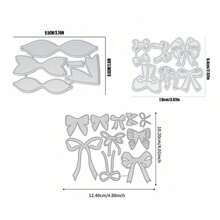 可爱蝴蝶结金属切割模具，用于相册卡片制作、DIY 手工剪贴簿工艺品模板
