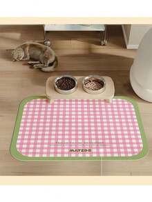 1件装多功能宠物餐垫，防水防漏PVC材质，适用于猫狗，四季皆宜 - 彩色 - 查看 11