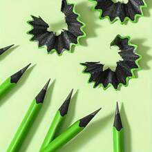 10pcs/Box HB Pencils - Medium Hardness Graphite Core, School & Art Drawing Pencils, Wooden Construction - Bright Green Writing & Drawing Tool, Suitable For Students, Artists, Home Classroom - For Sketching, Note-Taking, Exams - Writing Pencils For Beginners & Professionals, Exam Stationery, Vibrant Design, Smooth Writing, High-Quality Graphite, Halloween - Multicolor - View 4