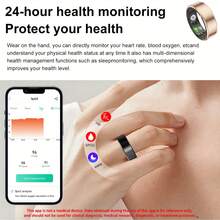MixtataDi Smart Ring, New Smart Ring With Charging Compartment, Fitness, Steps, Distance, Calories, Sleep, Exercise, Compatible With For Iphone Android, Remote Photo Control, Ultra Low Power Consumption, Stylish And Comfortable Gift Option - 彩色 - 查看 7