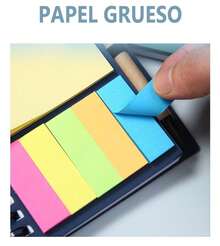 Libreta 3 piezas 70 hojas de bolsillo con notas adhesivas y boligrafo incluido set compacto ideal para oficina viaje escuela y uso diario cuadernos portatiles con adhesivos para recordatorios boligrafo incluido funcional y diseño practico para regalar - Negro - Ver 3
