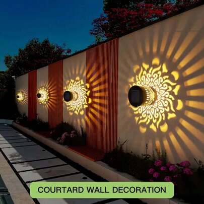 1/2/4 قطع أضواء إسقاط شمسية، معدات للتخييم، أضواء منظر طبيعي، أضواء ديكور حديقة LED، تحكم بمفتاح بلاستيكي، بطارية نيكل معدنية هيدريد 600 مللي أمبير، أضواء ليلية ذكية للخارج، مثالية لتزيين الحديقة والمرج والسطح والساللم وحفلات عيد الميلاد والتخييم وديكور المنزل والحديقة الخارجية والكريسماس وعيد الهالوين