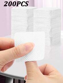 1000/400片装凝胶指甲油卸除湿巾，无绒卸甲湿巾，清洁棉片，批发化妆工具，清洁剂，美甲，指甲油卸除剂，无绒湿巾，清洁剂，棉片 - 白色 - 查看 18