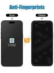 3片裝強化玻璃螢幕保護貼，適用於 iPhone 16/16 Plus/16 Pro/16 Pro Max/15/14/13/12/11 Pro Max/XR/X/XS Max/7/8 Plus/17/17 Air/17 Pro/17 Pro Max，16 Plus 防刮、無塵安裝、免工具、防刮玻璃、霧面塗層不留指紋、順滑無延遲 - 無色 - 查看 3