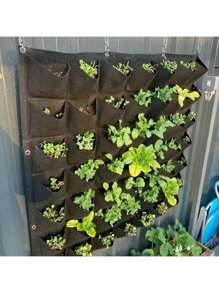 Wall Hanging Pockets Planting Bags Flower Pot Home Garden Grow Bag Garden Planter Vertical Suculentas Plant Pot Home Decor