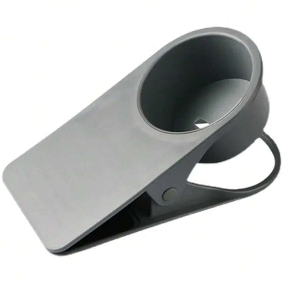 Portavasos ABS, creatividad automotriz, soporte para vasos lateral de mesa, escritorio de oficina, escritorio de ordenador, portavasos fijo - Gris Oscuro - Ver 1