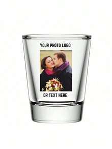 1 pieza Copa de vino personalizada con foto, capacidad de 2 oz, copa de vino personalizada para cumpleaños, vajilla personalizada con monograma, regalo único con foto para amigos - multicolor - Ver 5