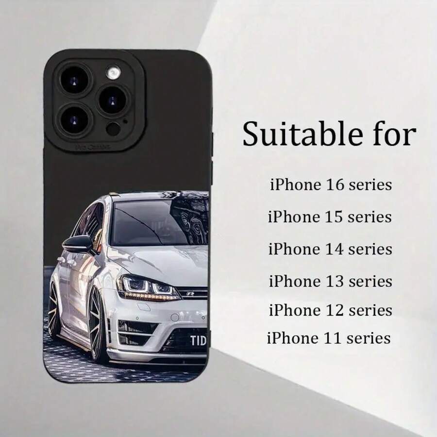 Funda de teléfono con temática de coche, moderna e innovadora, nueva y popular, hecha de material mate de alta calidad.Tiene un diseño a prueba de golpes para prevenir caídas, adecuado tanto para hombres como mujeres, compatible con varios modelos de incluyendo 16, 15, 14, 13, 12, 11, X, XR, XS, 8,, SE,, Plus y de la serie Pro, lo que lo hace perfecto para todos los usuarios. - Colores mixtos - Ver 1