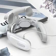 Senmeo Portable Voice Shoulder And Neck Massager, Neck And Back Massager - 4 Modes And 16 Levels Of Intensity Deep Tissue Kneading, USB Rechargeable, Ergonomic Design For Back/Neck Pain Relief - Gift For Parents/Elderly/Healthy/Ladies/Men Deep Kneading Massage Like A Human, Free Your Hands! - H81 Trắng - Xem 1