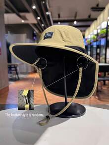 Chapeau de seau de protection solaire unisexe, convient pour la pêche, les voyages, le camping et la randonnée - Multicolore - Voir 11