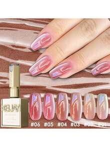 XEIJAYI 1pc Ice Candy Cat's Eye Gel Nail Polish - Peelable, UV/LED Soak-Off,  Glossy Finish For DIY & Salon Use-No Magnetic Stick Included - 彩色 - 查看 1