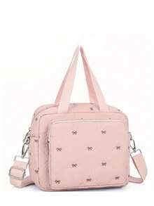 1pc INS Style Embroidered Mommy Bag, Small Handheld & Shoulder Strap Maternity Bag - Multicolor - View 14