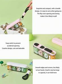 1 pieza Caja de pastillas personal portátil y mini, organizador compacto y sellado a prueba de polvo para viajes