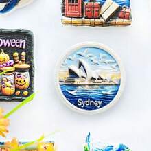 1pc Resin Australia Koala, Rainbow Parrot, Melbourne Flinders Train Station, And Penguin 3D Fridge Magnet, Travel Landmark Souvenir Decoration, Travelling Gift - Multicolor - View 6
