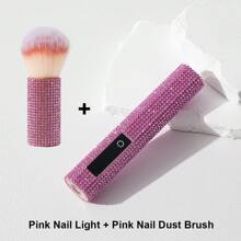 1pc LED UV Diamond Nail Lamp, Portable Nail Curing Light With Touch Display, USB Rechargeable Nail Dryer Lamp For Nail Art, Gel Nail Polish, Nail Rhinestones, Quick Drying, Mini Nail Lamp - Multicolor - View 15