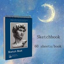 1pc Watercolor & Painting Sketchbook, A4 Thick Art Student Specialized Sketch Pad, Blank Drawing Book, Colored Pencil Drawing Paper