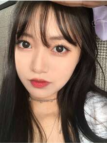 JeweLens 1 副彩色隐形眼镜 彩妆眼镜片 自然黑隐形眼镜 万圣节服装角色扮演 - 黑色 - 查看 6