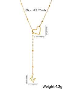 1pc Stainless Steel 26 Letters Necklace, Women Pendant Choker Initial Necklace, Jewelry Gift, Non-Fading