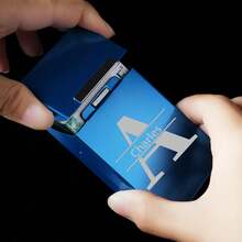 Personalizowane etui na zapalniczkę, etui na papierosy, niestandardowy nadruk obrazu, bardzo długie, cienkie etui na papierosy, 20 paczek supercienkich, aluminiowych etui na papierosy z klapką, prezent dla chłopaka, drużby, ojca, torba do pakowania prezentów