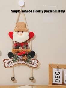 1 قطعة من ديكورات عيد الميلاد، تماثيل الثلج، كبار السن، الرنة، زينة معلقة على الباب، ديكورات للنافذة، ديكور للمشهد الداخلي، زينة معلقة، ديكور غرفة شتوي عيد الميلاد
