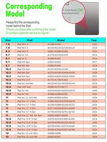 可拆卸无线蓝牙键盘保护套，兼容 iPad，内置 150mAh 电池和 Apple Pencil 收纳槽，兼容 iPad Air 第五代 (2022)、第四代 (2020)、第六代 (2024)、9.7 英寸、第七/八/九代、10.2 英寸、10 英寸，紫灰色 - 紫灰色 - 查看 11