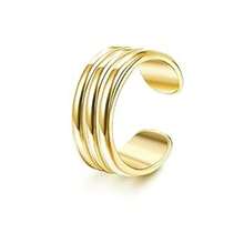 1PC Ear Cuff Earrings For Women Non Piercing Gold Ear Cuffs Gold Plated Ear Cuff For Non Pierced Ears Clip On Cartage Earring Fake Earrings Man Lightweight