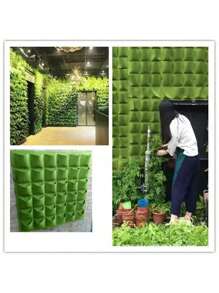 Wall Hanging Pockets Planting Bags Flower Pot Home Garden Grow Bag Garden Planter Vertical Suculentas Plant Pot Home Decor