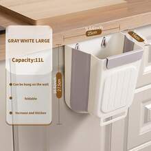 Hanging Trash Can, Hanging Kitchen Trash Can, 6L/11L Folding Trash Can, Thickened Large Diameter Trash Can, Compost Bin For Kitchen, Camping, RV, Bathroom, Bedroom, And Outdoor, A Must-Have For Home Storage