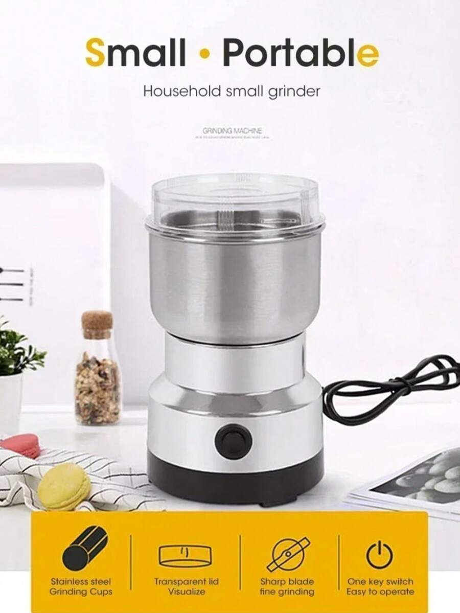 RAF 8 刀片不锈钢电动研磨机，适用于咖啡豆、谷物、坚果、胡椒和婴儿食品，多功能咖啡研磨机、谷物研磨机、坚果研磨机、香料研磨机、超细食物研磨机