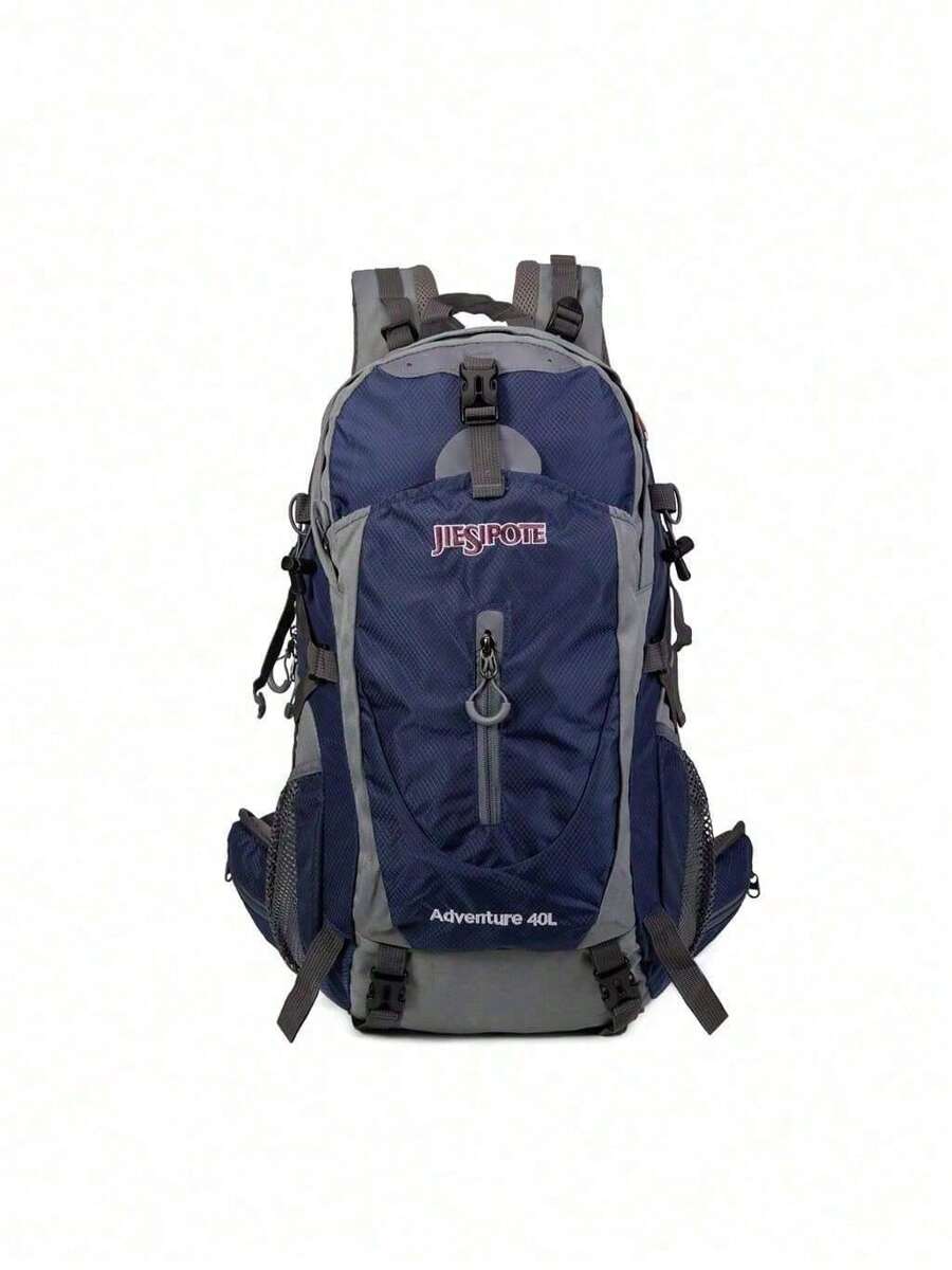 Waterproof Mountaineering Folding Backpack Large Capacity Outdoor Travel Camping - Blue - View 1