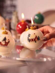 Bombka choinkowa w kształcie płatka śniegu, bałwanek, dom, bombka świąteczna w stylu Ins, dekoracja choinkowa, świeca zapachowa, wystrój domu, dekoracje świąteczne, wystrój pokoju, prezenty świąteczne