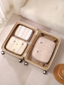 Bộ 3/1 món đựng đồ du lịch, túi đựng quần áo dung tích lớn, túi sắp xếp hành lý, túi đựng đồ du lịch, túi đựng quần áo/đồ lót, bộ sắp xếp đồ dùng du lịch, đồ dùng cần thiết khi đi du lịch, phụ kiện du lịch, túi du lịch nghỉ dưỡng, đồ dùng học tập, đồ dùng ký túc xá, đồ dùng đại học, túi nhỏ, túi đựng mỹ phẩm, đồ dùng du lịch thiết yếu - Nhiều màu - Xem 5