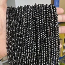 Brin de 15 pouces de perles de pierres naturelles 2/3/4 mm, améthyste naturelle, citrine, œil de tigre, lapis-lazuli, pierres de guérison, convient pour l'artisanat décoratif, la fabrication de bijoux DIY de bracelets, colliers et autres accessoires - Multicolore - Voir 50