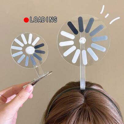 2pcs Creative Downtime Hairpin Hair Accessories Ring Hairpin Loading Funny Headband, Claw Clips, Hairstyling Set, Gifts, Hair Clip